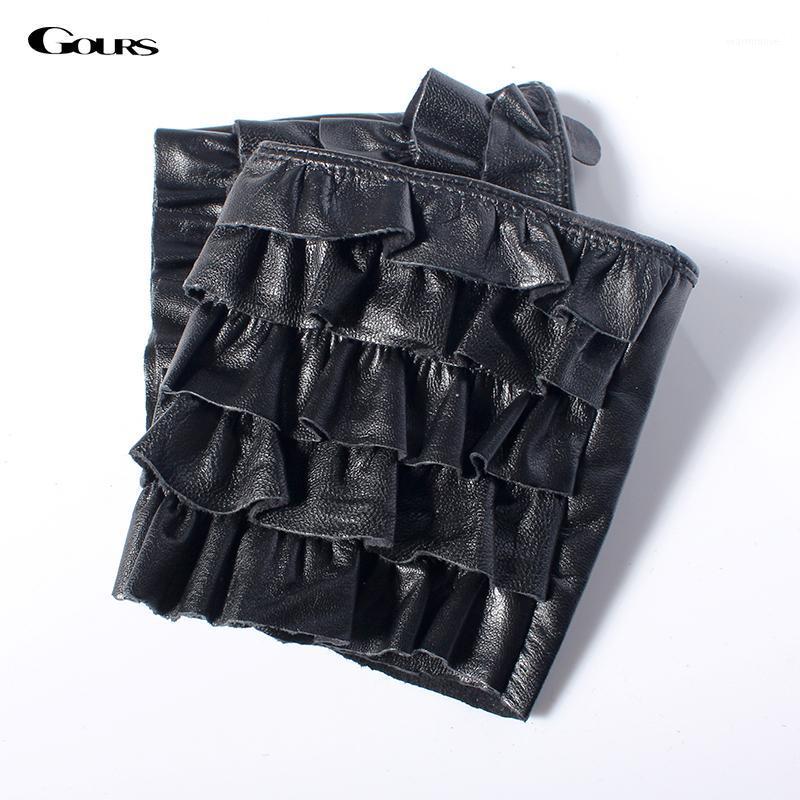 GOURS Spring Winter Genuine Leather Gloves Women Unlined Black Fashion Real Goatskin Driving Fingerless Glove New Arrival GSL0621
GOURS Spring Winter Genuine Leather Gloves Women Unlined Black Fashion Real Goatskin Driving Fingerless Glove New Arrival GSL0621
