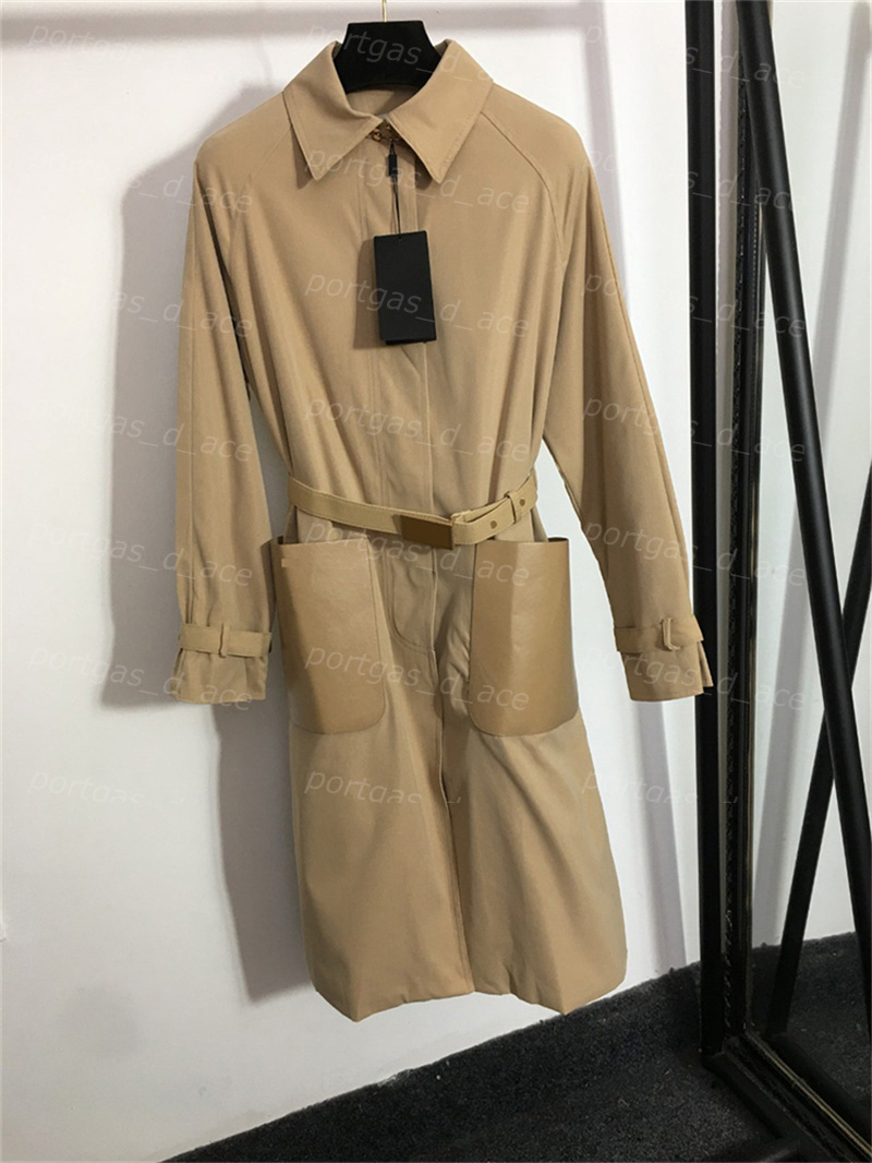 Letters Khaki Trench Coat Leather Paneled Pockets Design Outerwear Womens Mid Length Street Style Trench Coats, Extra shipping
Letters Khaki Trench Coat Leather Paneled Pockets Design Outerwear Womens Mid Length Street Style Trench Coats, Extra shipping