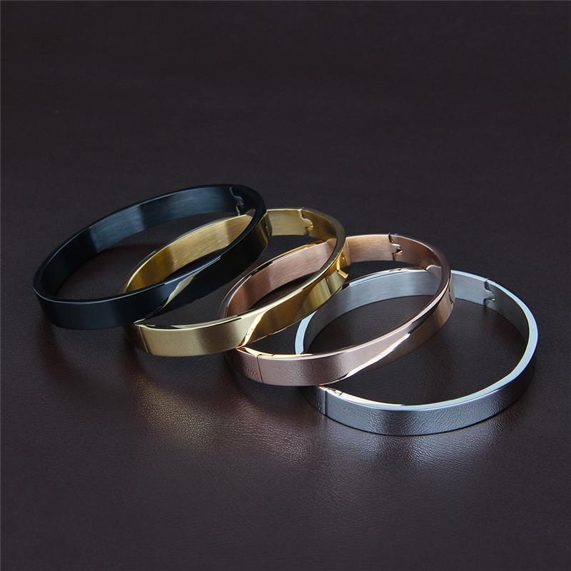 Sangsy 6mm/8mm Width Women/Men Bracelets & Bangle Open Cuff Design Stainless Steel 4 Colors Bracelets for Womens Couple Bracelet
Sangsy 6mm/8mm Width Women/Men Bracelets & Bangle Open Cuff Design Stainless Steel 4 Colors Bracelets for Womens Couple Bracelet