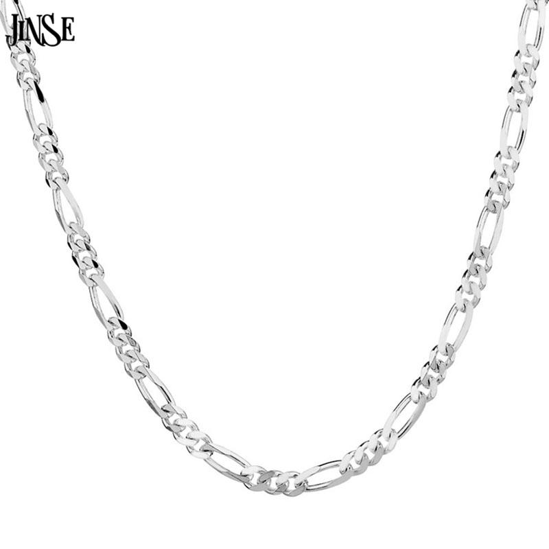 JINSE NEC007 Figaro Chain Necklace Men or Women for Christmas Gift, Silver Plated Necklace Jewelry Accessories,2mm Wholesale
JINSE NEC007 Figaro Chain Necklace Men or Women for Christmas Gift, Silver Plated Necklace Jewelry Accessories,2mm Wholesale