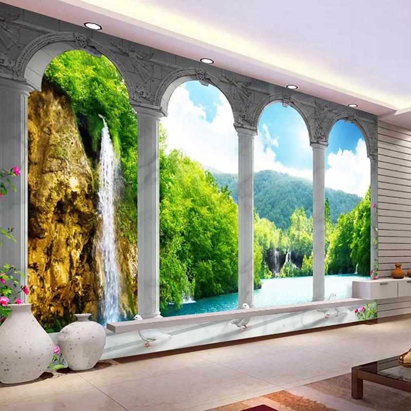 Custom Photo Wall Painting 3D Space Waterfall Nature Landscape Living Room Bedroom Background Decoration Wall Mural Wallpaper, As pic
Custom Photo Wall Painting 3D Space Waterfall Nature Landscape Living Room Bedroom Background Decoration Wall Mural Wallpaper, As pic