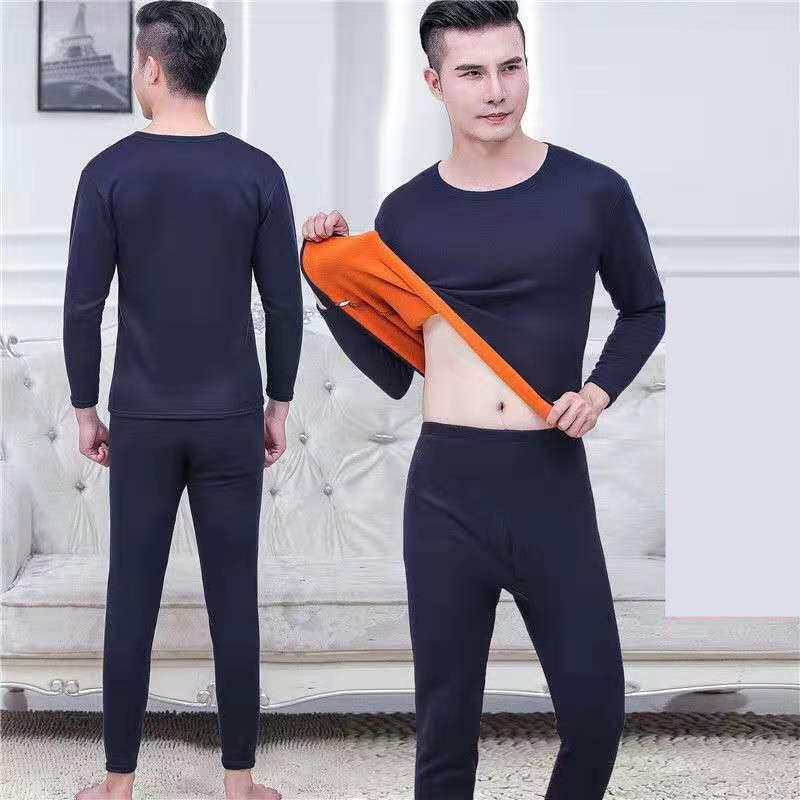 Winter Men Thermal Underwear Plus velvet Thickening Thermal Suit Polyester Comfortable Warm Tops + Pants Cheap High Quality, Gray
Winter Men Thermal Underwear Plus velvet Thickening Thermal Suit Polyester Comfortable Warm Tops + Pants Cheap High Quality, Gray