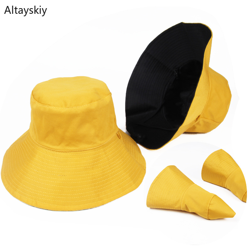 Sun Hats Women Solid Double-Sided Sunshade Summer Womens Hat Simple Trendy Comfortable All-match Leisure Elegant Chic Kawaii New, Yellow
Sun Hats Women Solid Double-Sided Sunshade Summer Womens Hat Simple Trendy Comfortable All-match Leisure Elegant Chic Kawaii New, Yellow