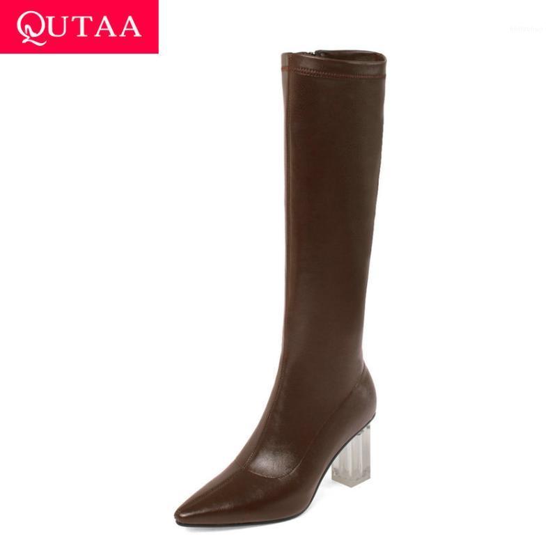 QUTAA 2021 PU Leather Pointed Toe Knee High Boots Transparent Square High Heel Women Shoes Zipper Ladies Long Boots Size 34-401, Beige-short plush
QUTAA 2021 PU Leather Pointed Toe Knee High Boots Transparent Square High Heel Women Shoes Zipper Ladies Long Boots Size 34-401, Beige-short plush