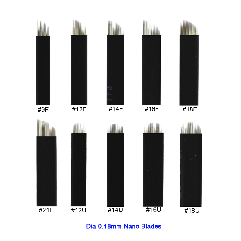 0.18mm Nano blades Permanent Makeup Eyebrow microblading needles Tattoo Needle Blade Microblade 3D Embroidery tebori pen agulhas 201120
0.18mm Nano blades Permanent Makeup Eyebrow microblading needles Tattoo Needle Blade Microblade 3D Embroidery tebori pen agulhas 201120