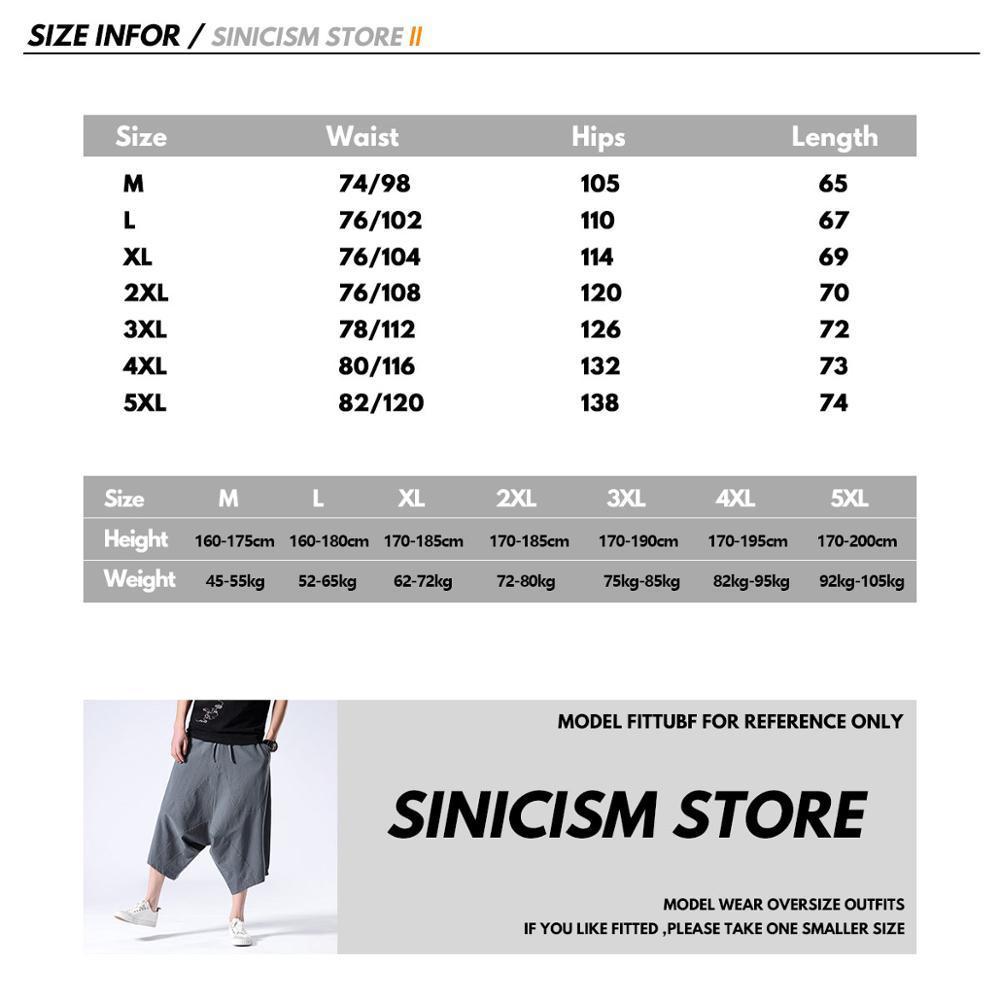 MrGoldenBowl 5XL Men's Wild Crotch Harem Pants Summer Baggy Pure Cotton Trousers Plus Size Male Wild-leg Loose Pants Drawstring 201027