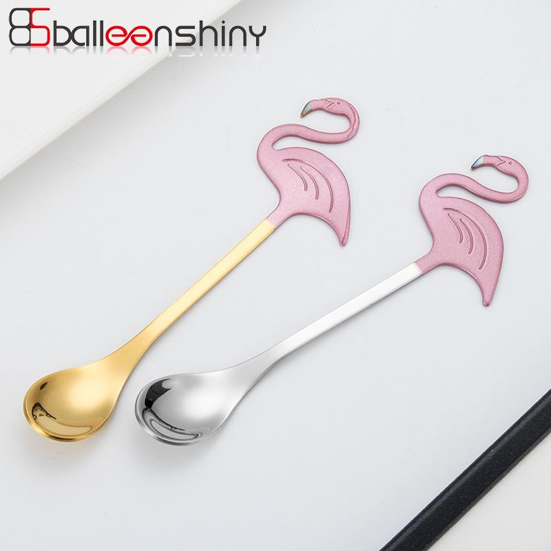 BalleenShiny Creative Flamingo Coffee Spoon Stainless Steel Cake Jelly Dessert Ice Cream Scoop Soup Stirring Spoon Tableware
BalleenShiny Creative Flamingo Coffee Spoon Stainless Steel Cake Jelly Dessert Ice Cream Scoop Soup Stirring Spoon Tableware