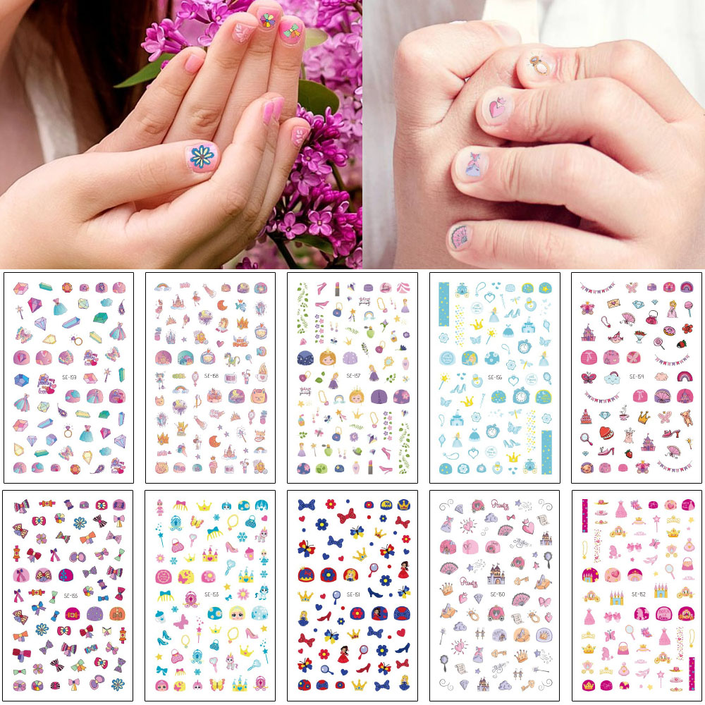 Cartoon Cute Nail Art Sticker 3D Princess Tower Crown Heart Bow Tie Design for Woman Children Nail Manicure Decal Tool Sticker Self-Adhesive, Black
Cartoon Cute Nail Art Sticker 3D Princess Tower Crown Heart Bow Tie Design for Woman Children Nail Manicure Decal Tool Sticker Self-Adhesive, Black