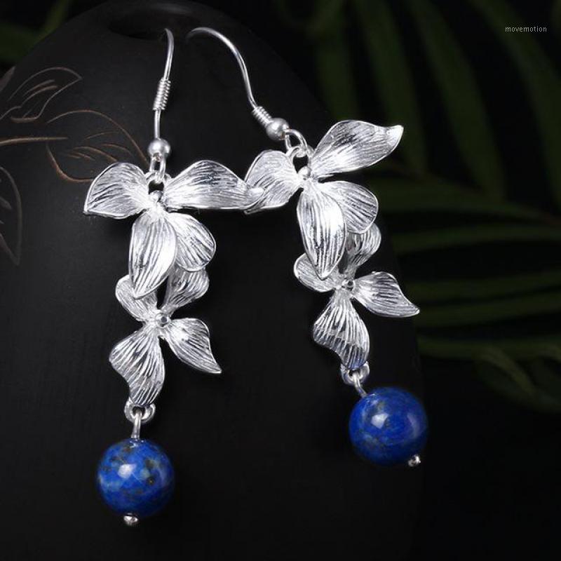 925 Sterling Silver Orchids Flowers Drop Earrings For Women Elegant Natural Stone Lapis Lazuli Anti Allergy Earrings Accessories1
925 Sterling Silver Orchids Flowers Drop Earrings For Women Elegant Natural Stone Lapis Lazuli Anti Allergy Earrings Accessories1