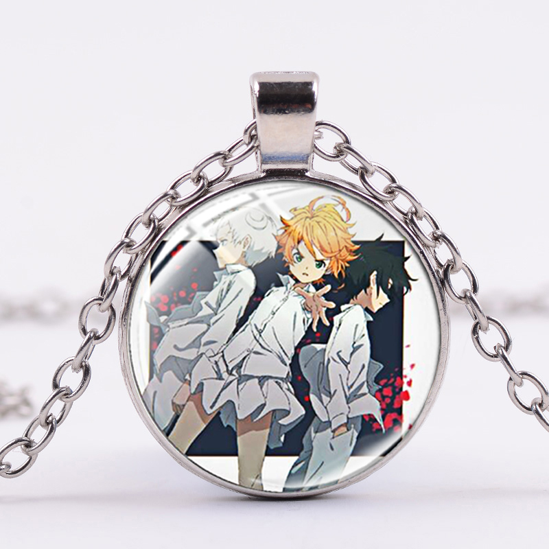 Anime the Promised Neverland Necklace Emma Norman Cosplay Figure Art Pattern Glass Gem Pendant Party Necklace for Friends
Anime the Promised Neverland Necklace Emma Norman Cosplay Figure Art Pattern Glass Gem Pendant Party Necklace for Friends