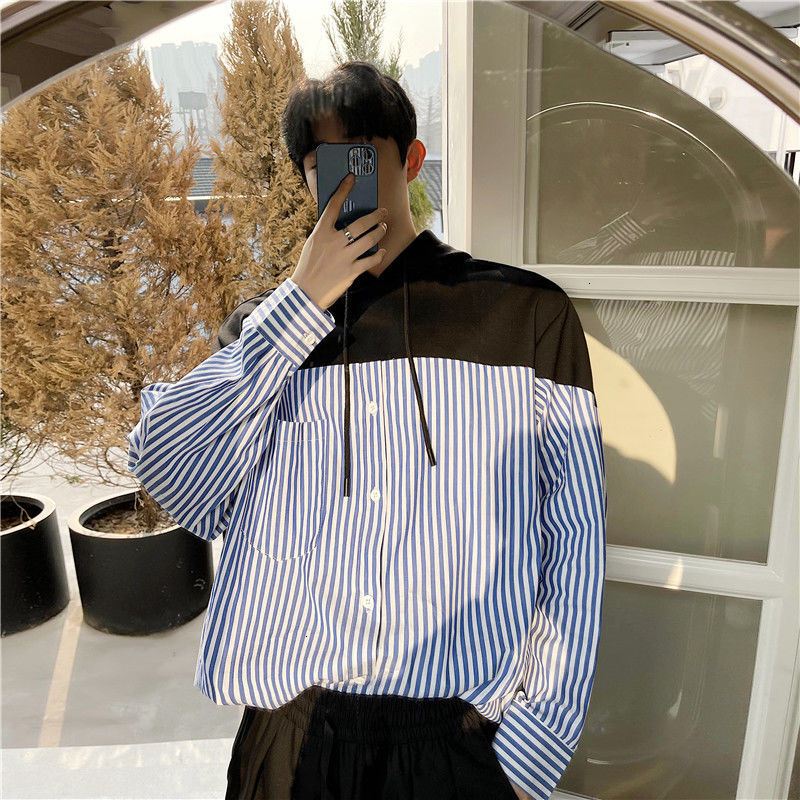 Long-sleeve Male 2021 Shirt Spring New Amendment Contrast Design Fashion Stripe QYRK, Blue
Long-sleeve Male 2021 Shirt Spring New Amendment Contrast Design Fashion Stripe QYRK, Blue