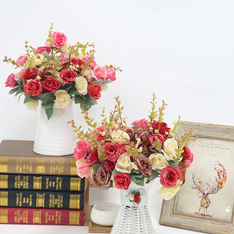 Flone Artificial Plants Silk Rose Fake Flowers Rose Home Decoration Accessories Wedding Flower Wall Decoration Maison Flores
Flone Artificial Plants Silk Rose Fake Flowers Rose Home Decoration Accessories Wedding Flower Wall Decoration Maison Flores