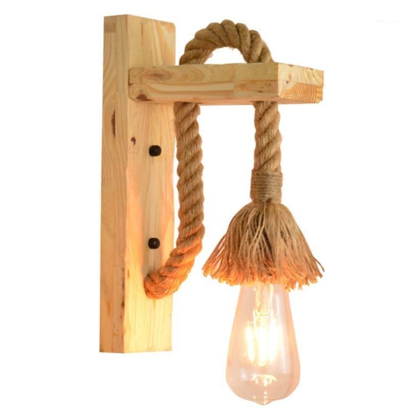 Retro Wall light E27 Wooden Rope Antique Holder 5W LED Edison Bulb Included For Coffee Shop Hotel Restaurant Lighting1
Retro Wall light E27 Wooden Rope Antique Holder 5W LED Edison Bulb Included For Coffee Shop Hotel Restaurant Lighting1