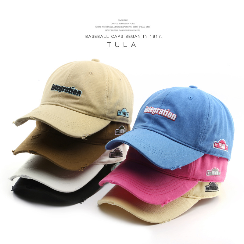 Japanese Style Fashion Letter Embroidery Ripped Peaked Cap Outdoor Sports Female Sun Protection Hat Male Baseball Hat, Blue
Japanese Style Fashion Letter Embroidery Ripped Peaked Cap Outdoor Sports Female Sun Protection Hat Male Baseball Hat, Blue