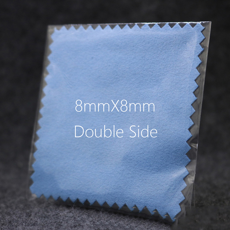 Cleaning Silver Polishing Cloth With Bag for Sterling Silver Jewelry Anti Tarnish Blue Color Microfiber Suede