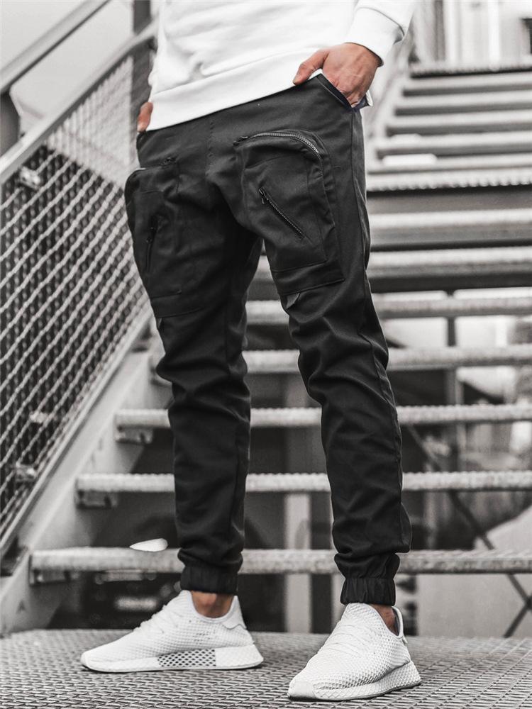 2020 New autumn and winter men'sWoven casual pants, work clothes, zipper pocket, sports and leisure trousers, Black
2020 New autumn and winter men'sWoven casual pants, work clothes, zipper pocket, sports and leisure trousers, Black