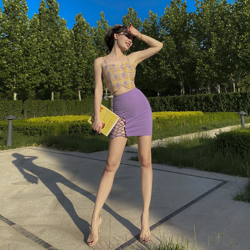 2021 New Practical Summer Special Show Elastic Purple Leg Whole Hollow Game Out Above the Knee Mini Wrap Hip Sexy Women' Skirts WKWP
2021 New Practical Summer Special Show Elastic Purple Leg Whole Hollow Game Out Above the Knee Mini Wrap Hip Sexy Women' Skirts WKWP