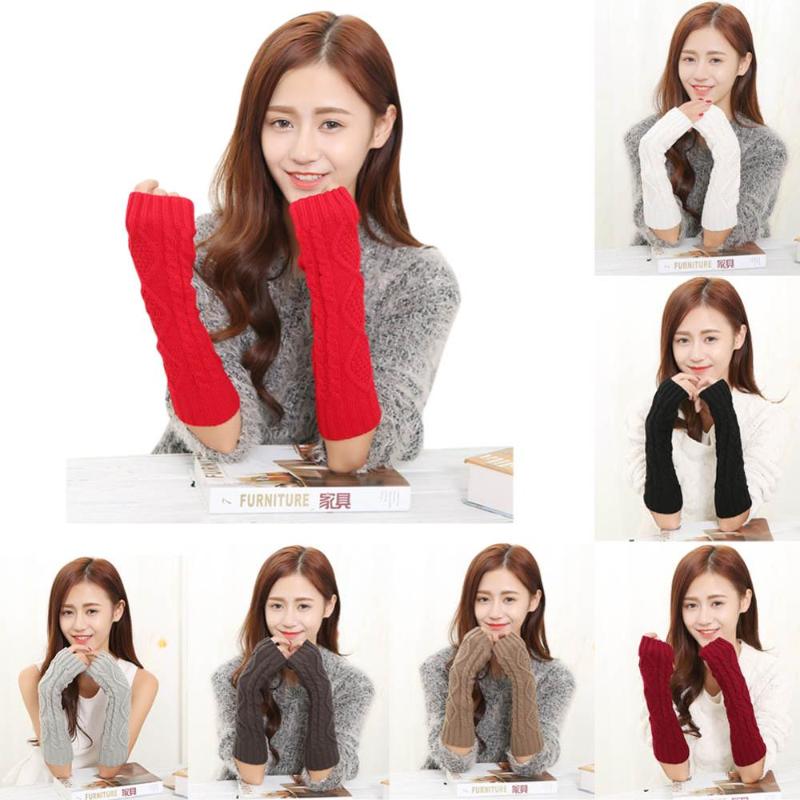 1 Pair Autumn Winter Women Gloves Solid Color Warm Knitting Wool Mittens Arm Warmer Ladies Girls Long Fingerless Glove H
1 Pair Autumn Winter Women Gloves Solid Color Warm Knitting Wool Mittens Arm Warmer Ladies Girls Long Fingerless Glove H