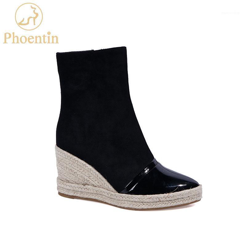 Phoentin black womens wedge boots suede zipper closure 2020 casual platform shoes high heels patchwork booties brown FT7911, Beige
Phoentin black womens wedge boots suede zipper closure 2020 casual platform shoes high heels patchwork booties brown FT7911, Beige