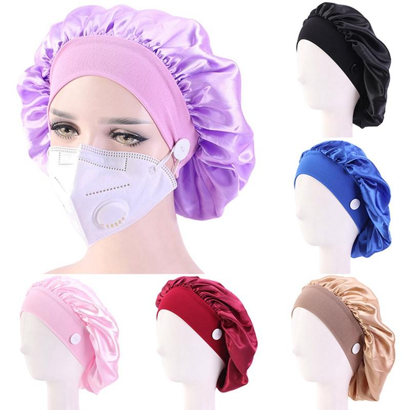 Women Silk Night Sleep Cap Hat Hair Treatment Hat Head Cover Satin Turban Wrap Band Elastic Long Hair Care Wide Band Bonnet, Ht4807bk
Women Silk Night Sleep Cap Hat Hair Treatment Hat Head Cover Satin Turban Wrap Band Elastic Long Hair Care Wide Band Bonnet, Ht4807bk