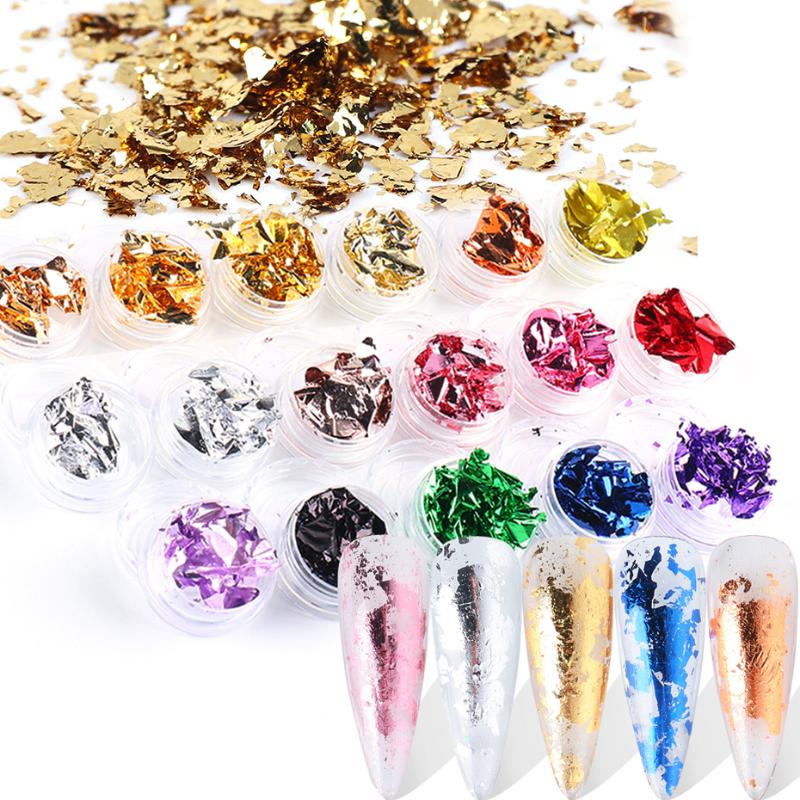 Mirror Nail Powder Flakes Glitter Aluminum Foil Sequins Irregular Chrome Powder Sticker Nail Manicure Decoration Spangle SA1872
Mirror Nail Powder Flakes Glitter Aluminum Foil Sequins Irregular Chrome Powder Sticker Nail Manicure Decoration Spangle SA1872
