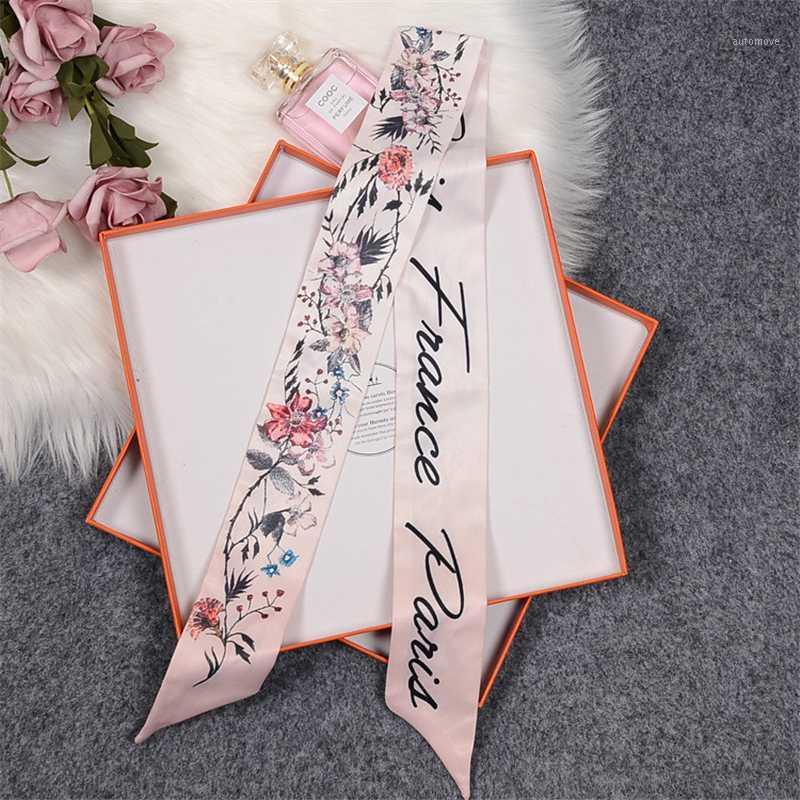 Bag Scarf Floral Double-sided Print Women Silk Scarf Skinny Bag Ribbon Headband Head Long Scarves & Wraps1
Bag Scarf Floral Double-sided Print Women Silk Scarf Skinny Bag Ribbon Headband Head Long Scarves & Wraps1