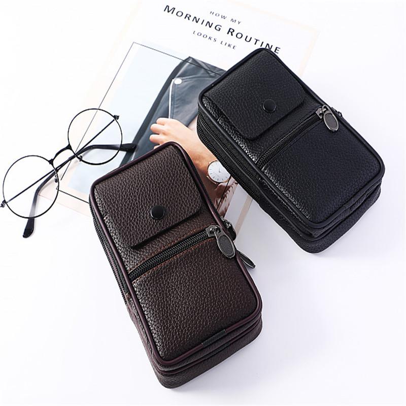 LKEEP 2021 New PU Leather Vintage Waist Packs Men Travel Waist Bag Mobile Phone Pouch Fanny Pack Belt Loops Hip Bum Bag, Black
LKEEP 2021 New PU Leather Vintage Waist Packs Men Travel Waist Bag Mobile Phone Pouch Fanny Pack Belt Loops Hip Bum Bag, Black