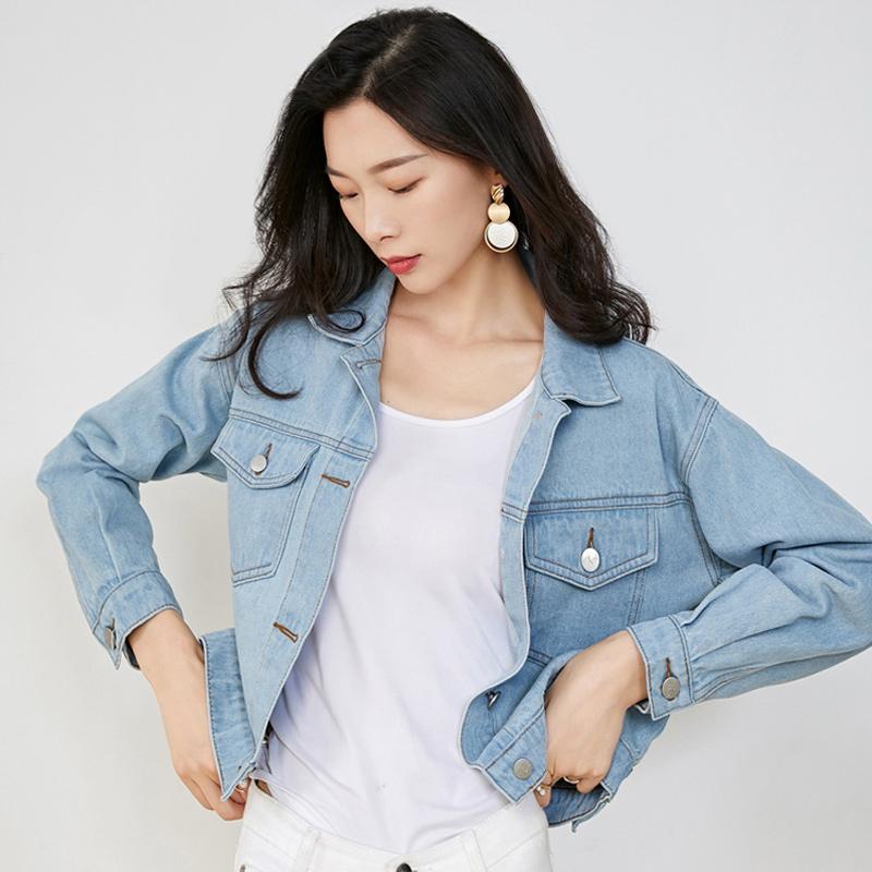 Women Short Mini Denim Jacket Female Black Slim Casual Long Sleeve Light Blue Black Denim Jacket Top Outwear Thin Jackets
Women Short Mini Denim Jacket Female Black Slim Casual Long Sleeve Light Blue Black Denim Jacket Top Outwear Thin Jackets