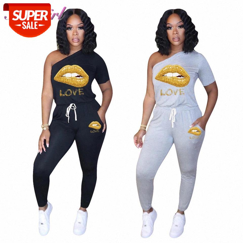 fitness Women Love Lips Print One Shoulder Skew Neck loose Jumpsuit Sexy night Club Party Rompers Playsuit One Piece Overalls #O78S, Black;white
fitness Women Love Lips Print One Shoulder Skew Neck loose Jumpsuit Sexy night Club Party Rompers Playsuit One Piece Overalls #O78S, Black;white