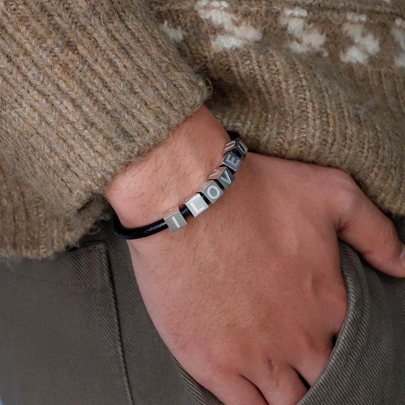 MYLONGINGCHARM stainless steel Beaded Men Bracelet -ILOVEU or DIY your name-Personalized Valentine's day Gift
MYLONGINGCHARM stainless steel Beaded Men Bracelet -ILOVEU or DIY your name-Personalized Valentine's day Gift