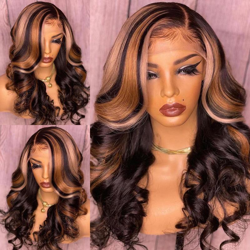Highlights Colored 180% Lace Front Human Hair Wig Loose Body Wave Pre Plucked With Baby Hair Lace Wigs Brazilian Remy, Black;brown
Highlights Colored 180% Lace Front Human Hair Wig Loose Body Wave Pre Plucked With Baby Hair Lace Wigs Brazilian Remy, Black;brown