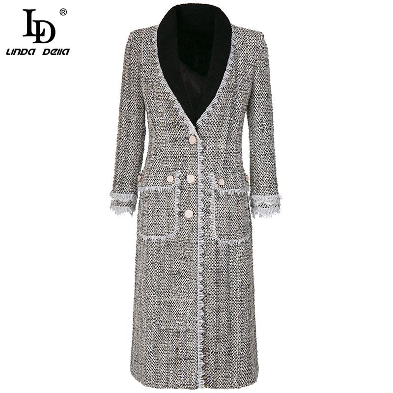 LD LINDA DELLA 2020 Autumn and Winter Ladies Jackets Long Sleeve Slim Fashion Coat Designer Women Woolen Tweed Casual Overcoat, Multi
LD LINDA DELLA 2020 Autumn and Winter Ladies Jackets Long Sleeve Slim Fashion Coat Designer Women Woolen Tweed Casual Overcoat, Multi