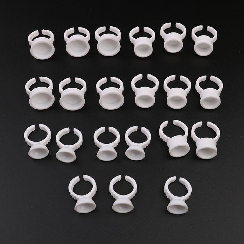 100Pcs Plastic Tattoo Ink Pigment Ring Permanent False Eyelash Glue Holder Eyebrow Tattoo Ink Ring Pallet for Eyelashes 
100Pcs Plastic Tattoo Ink Pigment Ring Permanent False Eyelash Glue Holder Eyebrow Tattoo Ink Ring Pallet for Eyelashes