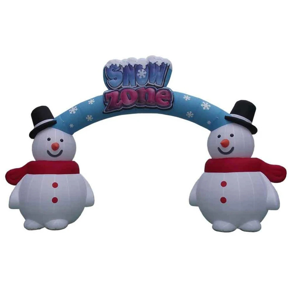Holidays Giant Outdoor Inflatable Christmas Decoration Snowman Arch For Sale