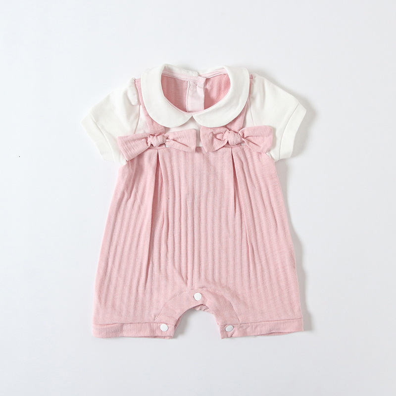 2021 New Summer Peter Pan Collar Cotton Newborn Body Suit Baby Pajama Girls Rompers with Bows 0-2y Ncic, Pink
2021 New Summer Peter Pan Collar Cotton Newborn Body Suit Baby Pajama Girls Rompers with Bows 0-2y Ncic, Pink