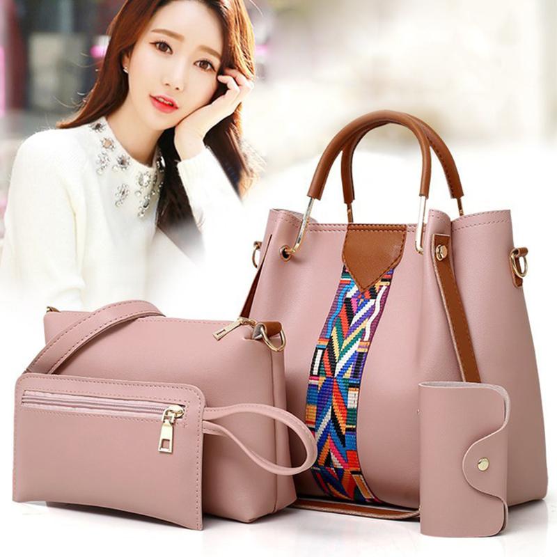 4PCS/SET Handbags For Women Messenger Bags Tote Handbag Fashion Shoulder Bag Lady PU Leather Casual Female sac a main X119H, Black
4PCS/SET Handbags For Women Messenger Bags Tote Handbag Fashion Shoulder Bag Lady PU Leather Casual Female sac a main X119H, Black