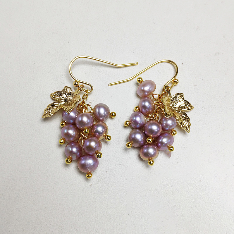 Grape Earrings for Women 100% Purple Pearl Stud Earrings freshwater pearl earrings Summer Style fashion jewelry 6pair/lot
Grape Earrings for Women 100% Purple Pearl Stud Earrings freshwater pearl earrings Summer Style fashion jewelry 6pair/lot