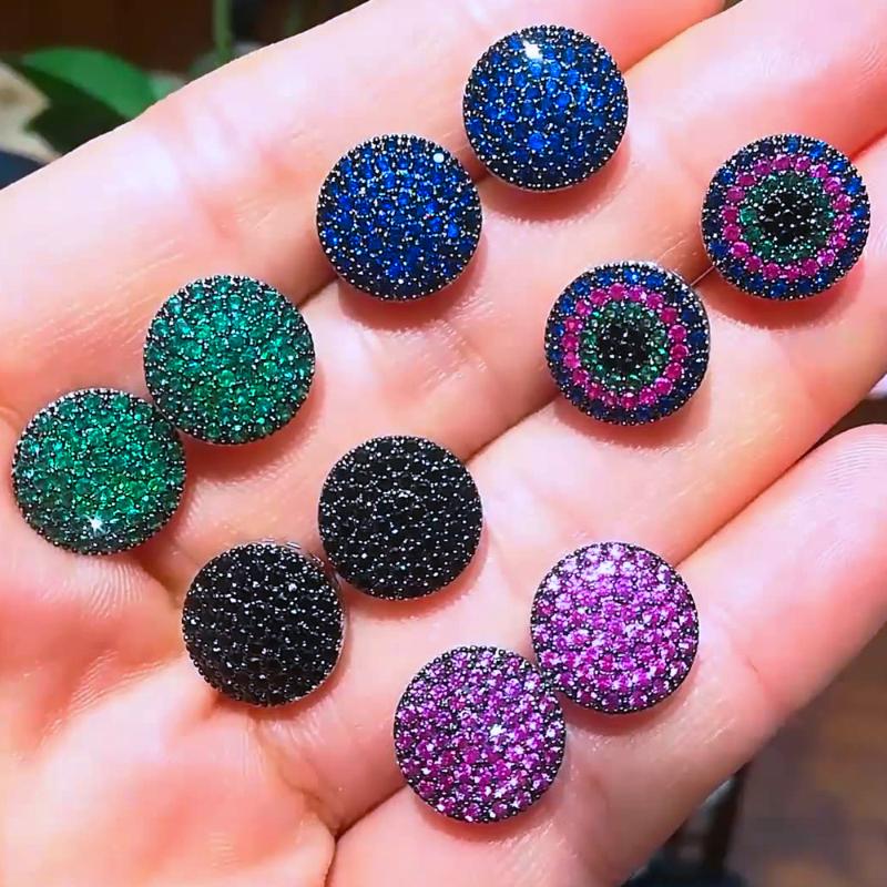 GODKI Luxury Sweet Sparkling Multicolor Round Earrings for Women Bridal Wedding Earrings Fine Jewelry 2021 New High Quality
GODKI Luxury Sweet Sparkling Multicolor Round Earrings for Women Bridal Wedding Earrings Fine Jewelry 2021 New High Quality