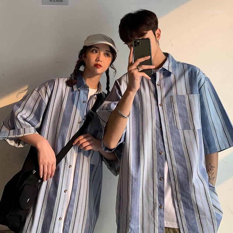 2020 Summer New Youth Popular Loose Color Matching Single-breasted Short-sleeved Shirt Fashion Casual Shirt Jacket -XL1, Blue
2020 Summer New Youth Popular Loose Color Matching Single-breasted Short-sleeved Shirt Fashion Casual Shirt Jacket -XL1, Blue