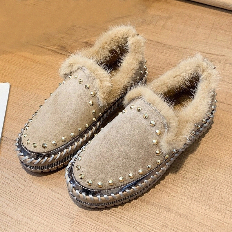 Rimocy Fashion Rivet Flat Shoes Women 2020 Autumn Winter Soft Faux Fur Casual Shoes Woman Shiny Crystal Loafers Shoes Ladies #pm2j
Rimocy Fashion Rivet Flat Shoes Women 2020 Autumn Winter Soft Faux Fur Casual Shoes Woman Shiny Crystal Loafers Shoes Ladies #pm2j