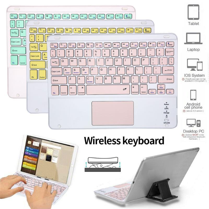 

Keyboards Wireless Bluetooth Keyboard With Touchpad 10 Inch For Android Tablet Lightweight Ultra-Slim Colorful Wireless1