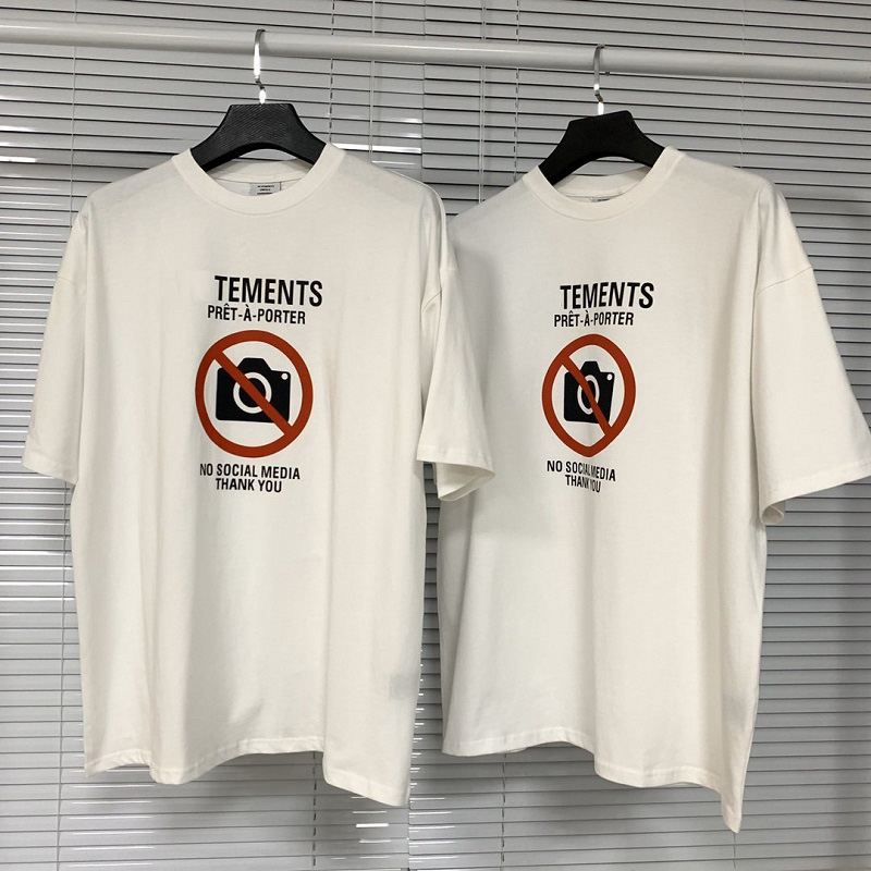21ss Europe France Shop No Social Media Antisocial No Photos Embroidery Tshirt Fashion Mens T Shirts Women Clothes Casual Cotton Tee, White 
21ss Europe France Shop No Social Media Antisocial No Photos Embroidery Tshirt Fashion Mens T Shirts Women Clothes Casual Cotton Tee, White