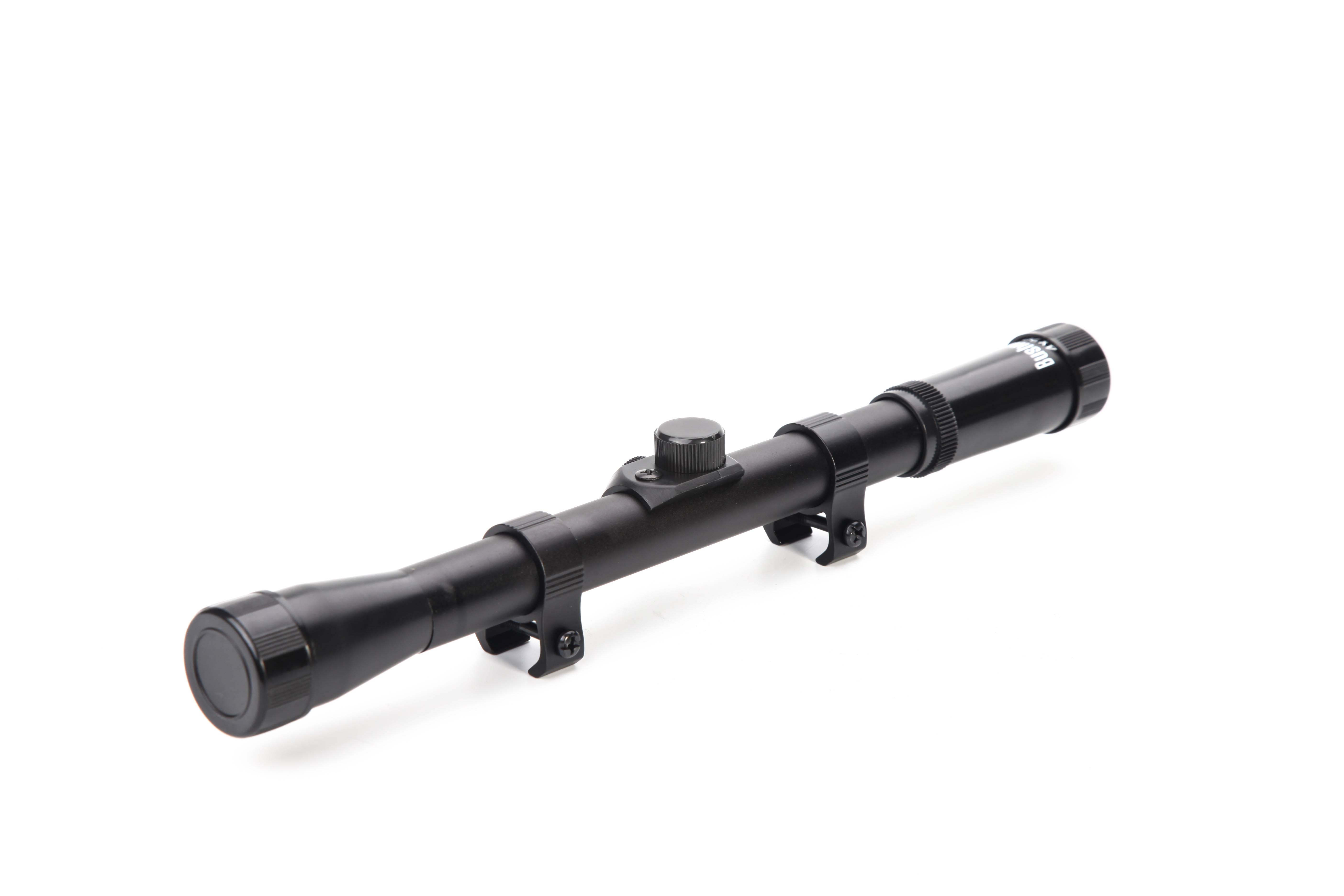 4X20 Rifle Scope With Free Mounts For Rimfire Air Rifle Airsoft Outdoor, Black