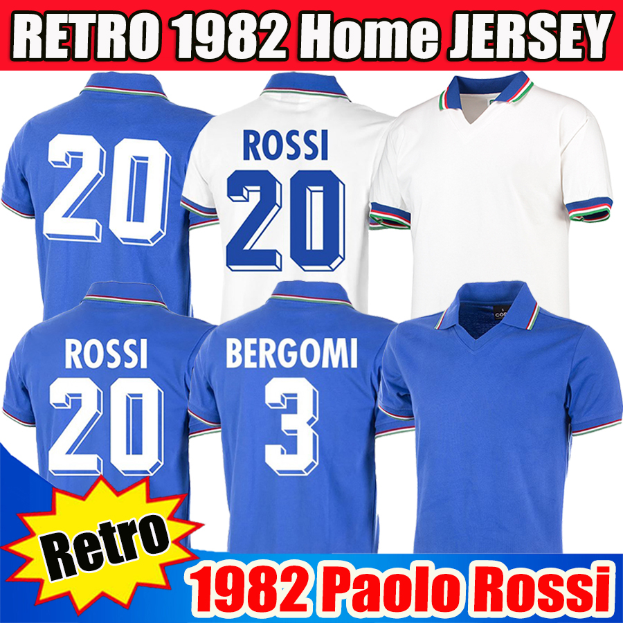Retro 1982 Paolo Rossi Football Shirts 2020 Soccer Jerseys Retro 82 83 1994 1996 1998 2006 Maglie da calcio BERGOMI Pirlo TOTTI Kit, 20 21 home blue
Retro 1982 Paolo Rossi Football Shirts 2020 Soccer Jerseys Retro 82 83 1994 1996 1998 2006 Maglie da calcio BERGOMI Pirlo TOTTI Kit, 20 21 home blue