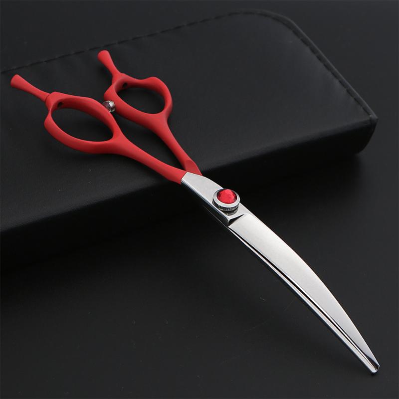 7'' Jp 440CProfessional hairdressing scissors Scissors for pet cats and dogs Ruby stainless steel bending shears
7'' Jp 440CProfessional hairdressing scissors Scissors for pet cats and dogs Ruby stainless steel bending shears