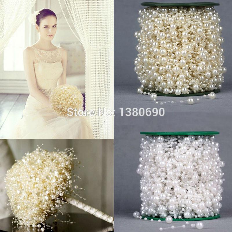 NEW 5M/lot Fishing Line Artificial Pearls Beads Chain Garland Flowers Wedding Party Decoration Products Supply, Beige
NEW 5M/lot Fishing Line Artificial Pearls Beads Chain Garland Flowers Wedding Party Decoration Products Supply, Beige