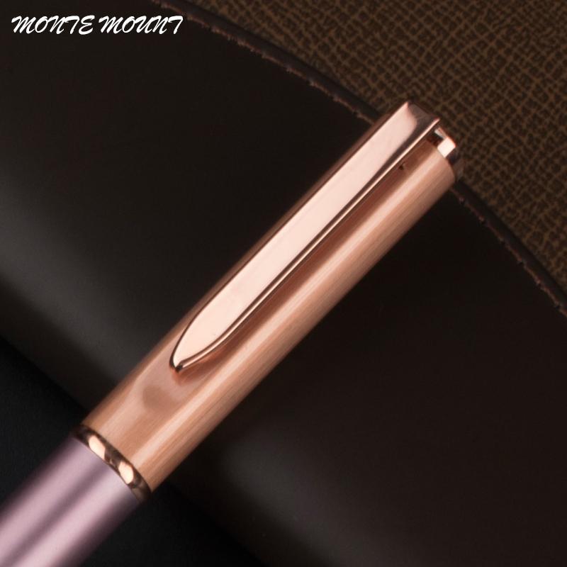 Luxury MONTE MOUNT Series Rose and rose gold Roller Ball Pen Office Supplies Rollerball Pen Hot Sell Pens For Writing1