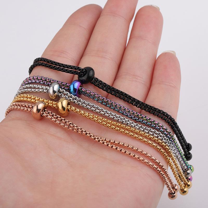 Stainless Steel Adjustable Slider Chain DIY For Jewelry Making Loops Connector Pendants Bracelets Material Findings Supplies
Stainless Steel Adjustable Slider Chain DIY For Jewelry Making Loops Connector Pendants Bracelets Material Findings Supplies