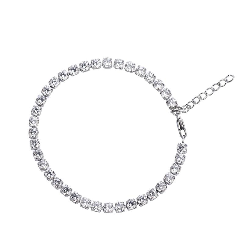 Sparkling Strand Bracelet for Women Cubic Zircon Silver Color Hiphop Jewelry 316L Stainless Steel Elegant Fashion Bracelet
Sparkling Strand Bracelet for Women Cubic Zircon Silver Color Hiphop Jewelry 316L Stainless Steel Elegant Fashion Bracelet