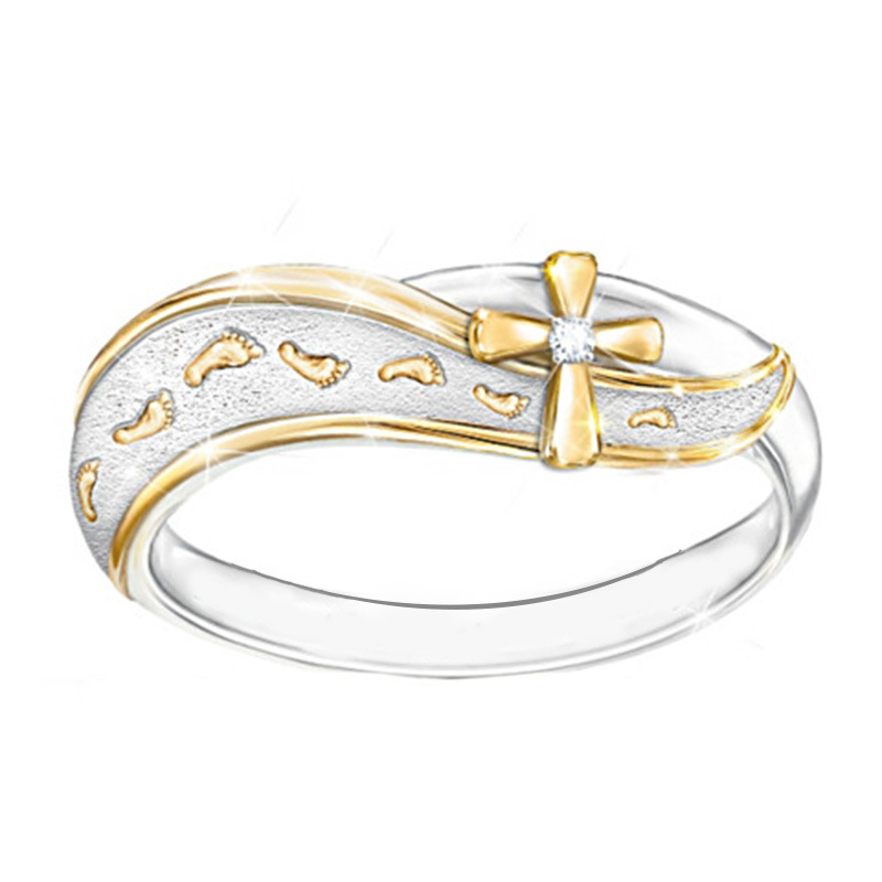 Februaryfrost Brand Two Tone Party Rings For Women Regious Accessories Christian Cross Shaped Decorations With Zircon Stone Wholesale Lots
Februaryfrost Brand Two Tone Party Rings For Women Regious Accessories Christian Cross Shaped Decorations With Zircon Stone Wholesale Lots